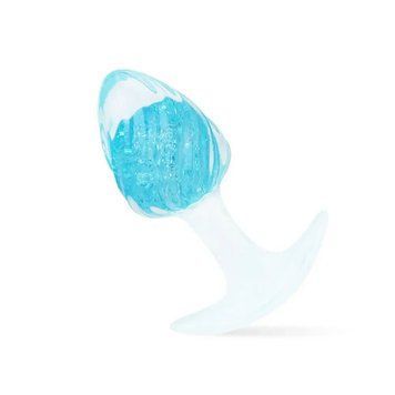 Анальна пробка Liebe Seele Icecream-shaped Crystal Anal Plug - Blue Small - фото товару 1