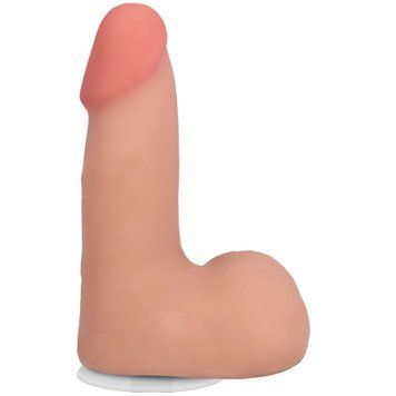 Фаллоимитатор Doc Johnson The Realistic Cock ULTRASKYN - 5 Inch with Balls Vanilla,  - 1