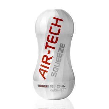Мастурбатор Tenga Air-Tech Squeeze Gentle, стисливий корпус, щільніший вхід, Білий - 1