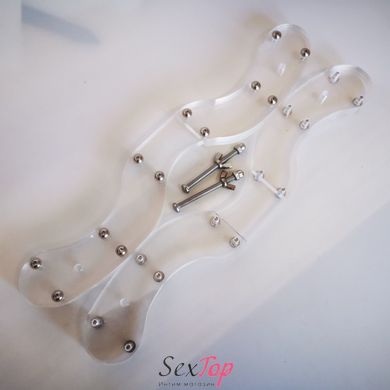 Acrylic CBT Cock & Ball Torture Ball Stretcher Scrotal Fixture IXI61106 фото