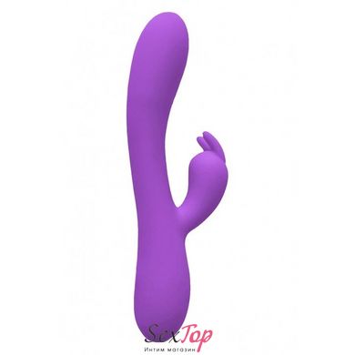 Вибратор-кролик Wooomy Gili-Gili Vibrator with Heat Purple, отросток с ушками, подогрев до 40°С SO7412 фото