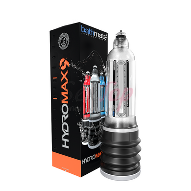 Гідропомпа Bathmate Hydromax 9 Clear (X40), для члена довжиною від 18 до 23см, діаметр до 5,5 см - фото товару 3