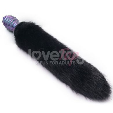 Анальна пробка з хвостом MystiTail Silicone Anal Plug with 14.0 Tail - фото товару 6