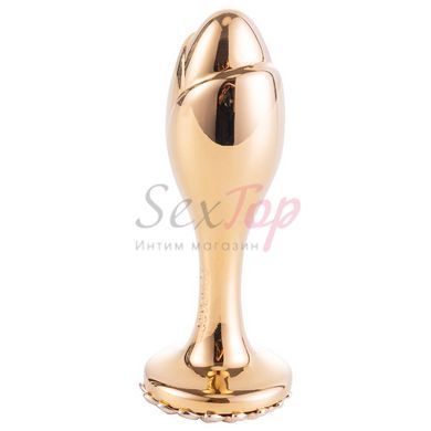 Металлическая анальная пробка Хвост пони LOCKINK SEVANDA White Pony-Tail Anal Rose-shape Plug &mdash;  фото товара 4