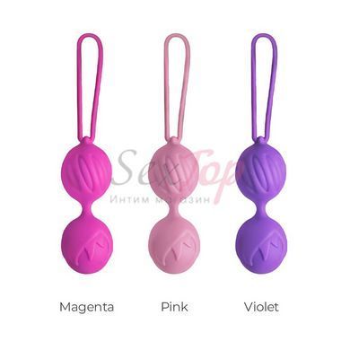 Вагинальные шарики Adrien Lastic Geisha Lastic Balls Mini Violet (S), диаметр 3,4см, масса 85г &mdash;  фото товара 4