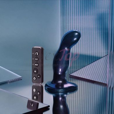 Дилдо з вібрацією Strap-On-Me FINGERING & VIBRATING DILDO - M - BLUE, з манливим рухом - фото товару 4
