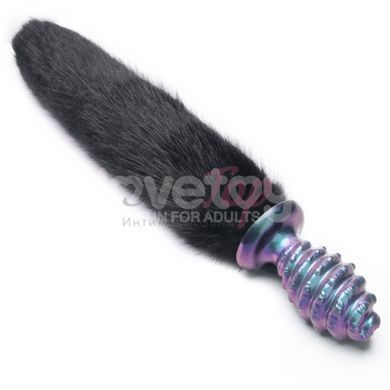 Анальна пробка з хвостом MystiTail Silicone Anal Plug with 14.0 Tail - фото товару 4