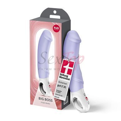 Вибратор для точки G Fun Factory BIG BOSS Purple, очень мощный, 23,5 см &mdash;  фото товара 9