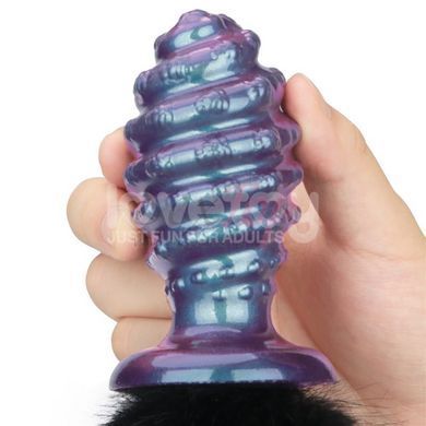 Анальна пробка з хвостом MystiTail Silicone Anal Plug with 14.0 Tail - фото товару 10
