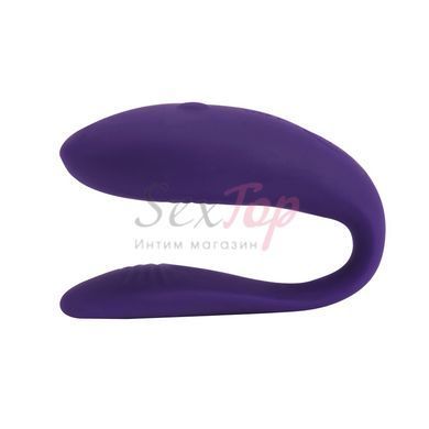 Недорогой вибратор для пар We-Vibe Unite Purple, однокнопочный пульт ДУ &mdash;  фото товара 3
