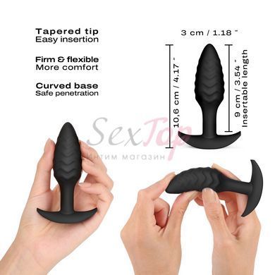 Анальная пробка Dorcel WAVY PLUG, диаметр 3 см, силикон &mdash;  фото товара 2