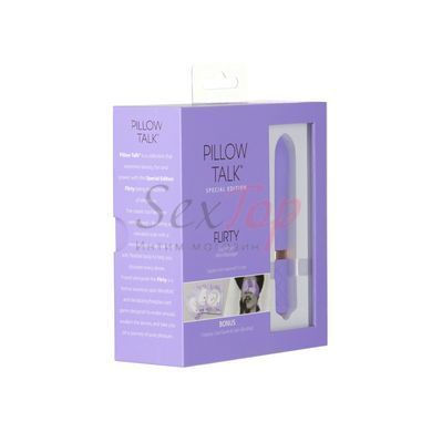Розкішний вібратор Pillow Talk Flirty Purple Special Edition, Сваровскі, пов&rsquo;язка на очі+гра - фото товару 10