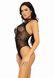 Leg Avenue Net and lace halter bodysuit OS Black - SO7898 5