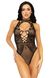 Leg Avenue Net and lace halter bodysuit OS Black - SO7898 4