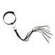 Нашийник с флогером Rosy Gold - Collar with Flogger - Black &mdash; фото 3 з 7