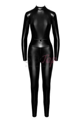 Комбинезон Noir Handmade F319 Caged wetlook catsuit with zippers and ring - S &mdash;  фото товара 5