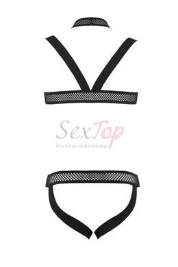 Комплект мужского белья с креплениями Passion 043 Jacob XXL/XXXL Black, трусы, шлейка &mdash;  фото товара 4