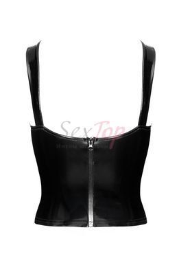 Корсет Noir Handmade F379 Dominae Frontbind PVC Corset Top L - фото товару 7