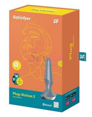 Анальная смарт-вибропробка Satisfyer Plug-ilicious 2 Ice Blue &mdash;  фото товара 5