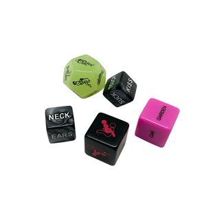 Набор кубиков Wooomy Ooo 5 Dice Set (EN): места и позы для секса, интимные действия и части тела - SO7403