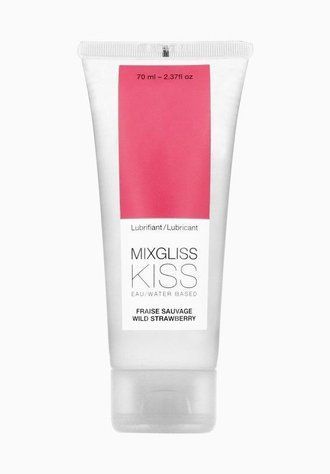 Лубрикант на водной основе MixGliss KISS Wild Strawberry (70 мл) Дикая Клубничка &mdash;  фото товара 1