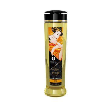 Массажное масло Shunga Stimulation - Peach (240 мл) натуральное увлажняющее,  - 1