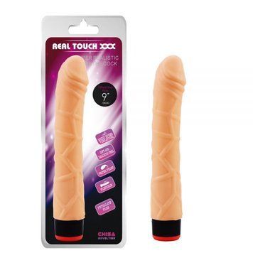Вагинальный вибратор с венами Chisa Vibe Cock 9.0 телесный, Телесный - 1