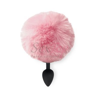 Силиконовая анальная пробка М Art of Sex - Silicone Bunny Tails Butt plug Pink, диаметр 3,5 см &mdash;  фото товара 2