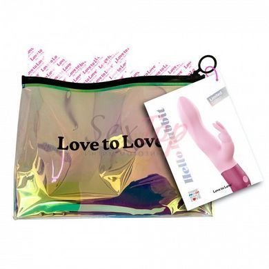 Вібратор-кролик Love To Love Hello Rabbit Rose з гнучким стовбуром і стимуляцією точки G, 2 мотори - фото товару 4