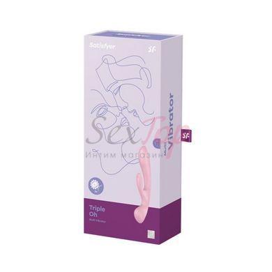 Вибратор-кролик Satisfyer Triple Oh Pink &mdash;  фото товара 8