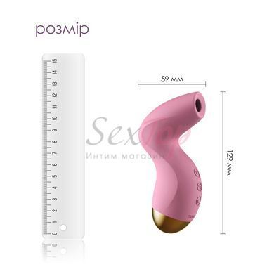 Вакуумний кліторальний стимулятор Svakom Pulse Pure Pale Pink, 5 режимів, 5 інтенсивностей у кожному - фото товару 2