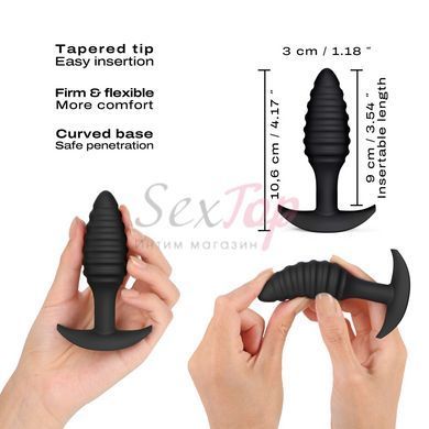 Анальна пробка Dorcel SPIRAL PLUG, діаметр 3 см, силікон - фото товару 2