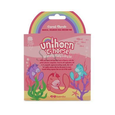 Вибратор-единорожка Unihorn - C Horse - Coral Throb, вагинально-клиторальная стимуляция &mdash;  фото товара 8