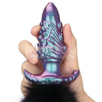 Анальна пробка з хвостом MystiTail Silicone Anal Plug with 14.0 Tail - фото товару 11