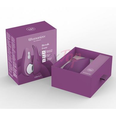 Вакуумний кліторальний стимулятор Womanizer Liberty 2 Purple - фото товару 8