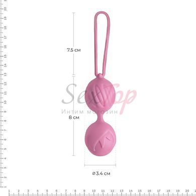 Вагинальные шарики Adrien Lastic Geisha Lastic Balls Mini Pink (S), диаметр 3,4 см, масса 85 г &mdash;  фото товара 2