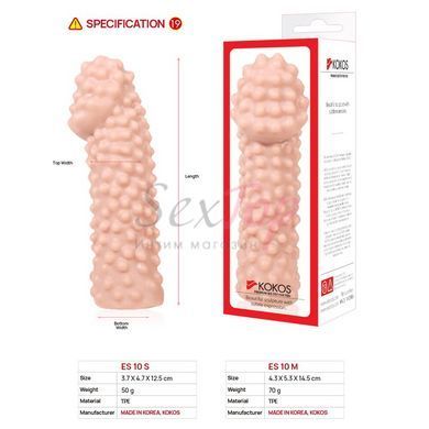 Насадка на член Kokos Extreme Sleeve ES.10 розмір M - фото товару 5