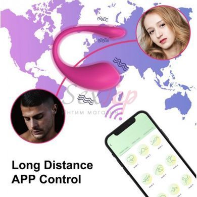 Вибратор вагинальный с отростком для клитора с управлением со смартфона розового цвета Cnt Take Over The Insider &mdash;  фото товара 9
