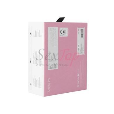 Вакуумний кліторальний стимулятор Svakom Pulse Pure Pale Pink, 5 режимів, 5 інтенсивностей у кожному - фото товару 9