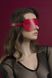 Маска на очі Feral Feelings - Blindfold Mask, натуральна шкіра, червона SO3413 фото 2