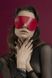 Маска на очі Feral Feelings - Blindfold Mask, натуральна шкіра, червона SO3413 фото 1