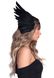 Повязка на голову с крыльями Leg Avenue Feather headband Black, перья и натуральная кожа SO7944 фото 3