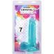 Фаллоимитатор Doc Johnson Crystal Jellies - 7 Inch Realistic Cock with Balls - Teal &mdash; фото 4 из 5
