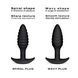 Анальна пробка Dorcel SPIRAL PLUG, діаметр 3 см, силікон &mdash; фото 4 з 6