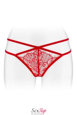 Трусики-стрінги Fashion Secret MYLENE Red з подвійною лінією стегна SO2256 фото