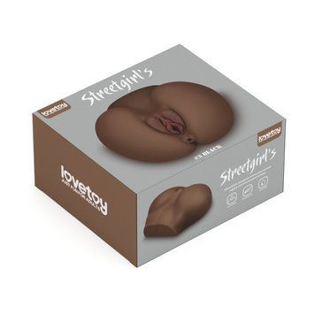 Мастурбатор вагина и анус коричневого цвета Lovetoy Streetgirls 3, Коричневый - 1