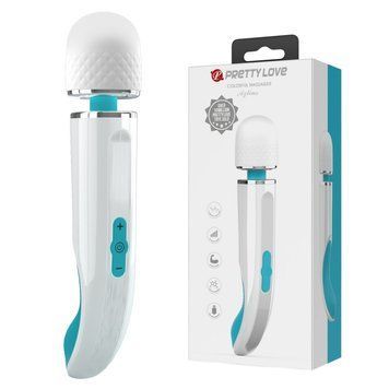 Клиторальный вибромассажер Ванд бело голубой Lybaile Colorful Massager Aylins, Белый - 1