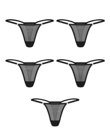 Набор трусиков Obsessive Violami 5-pack thong S/M &mdash;  фото товара 1