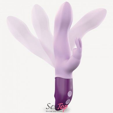 Вибратор-кролик Love To Love Hello Rabbit Violet с гибким стволом и стимуляцией точки G, 2 мотора SO3353 фото