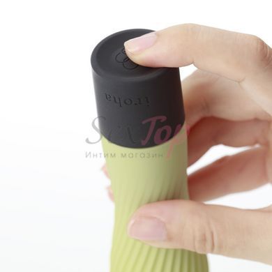 Вібратор IROHA ZEN Matcha з ніжною ребристою поверхнею - фото товару 5